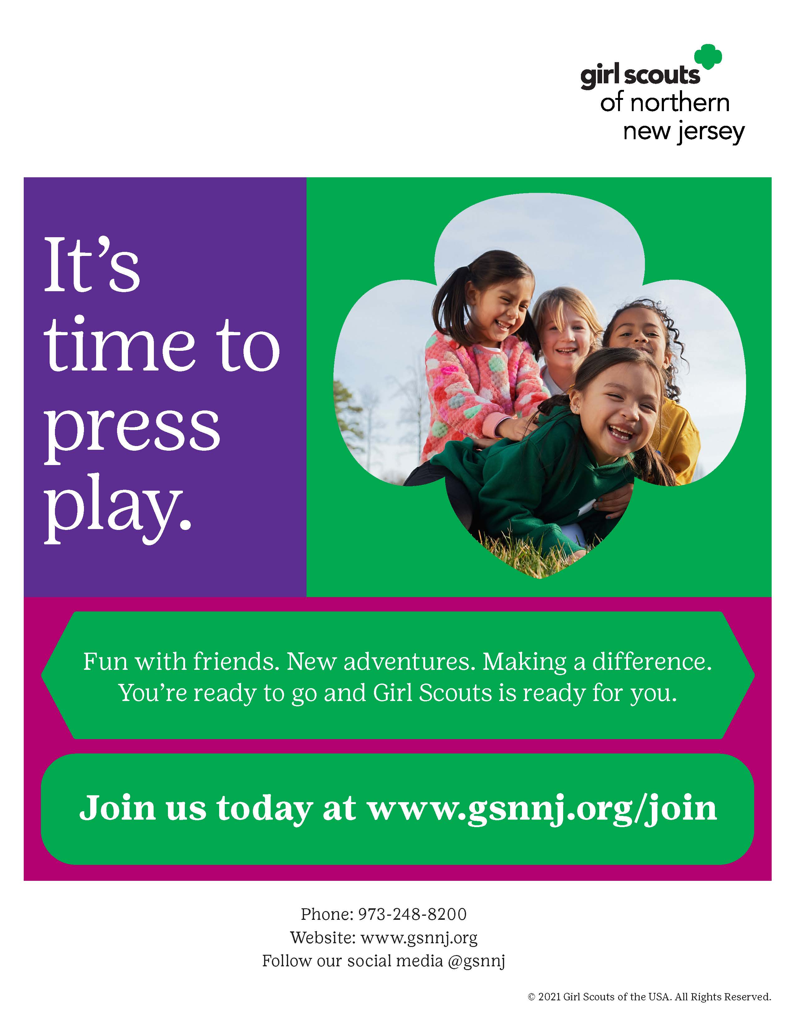 Promoting Girl Scouts Girl Scouts of Northern New Jersey